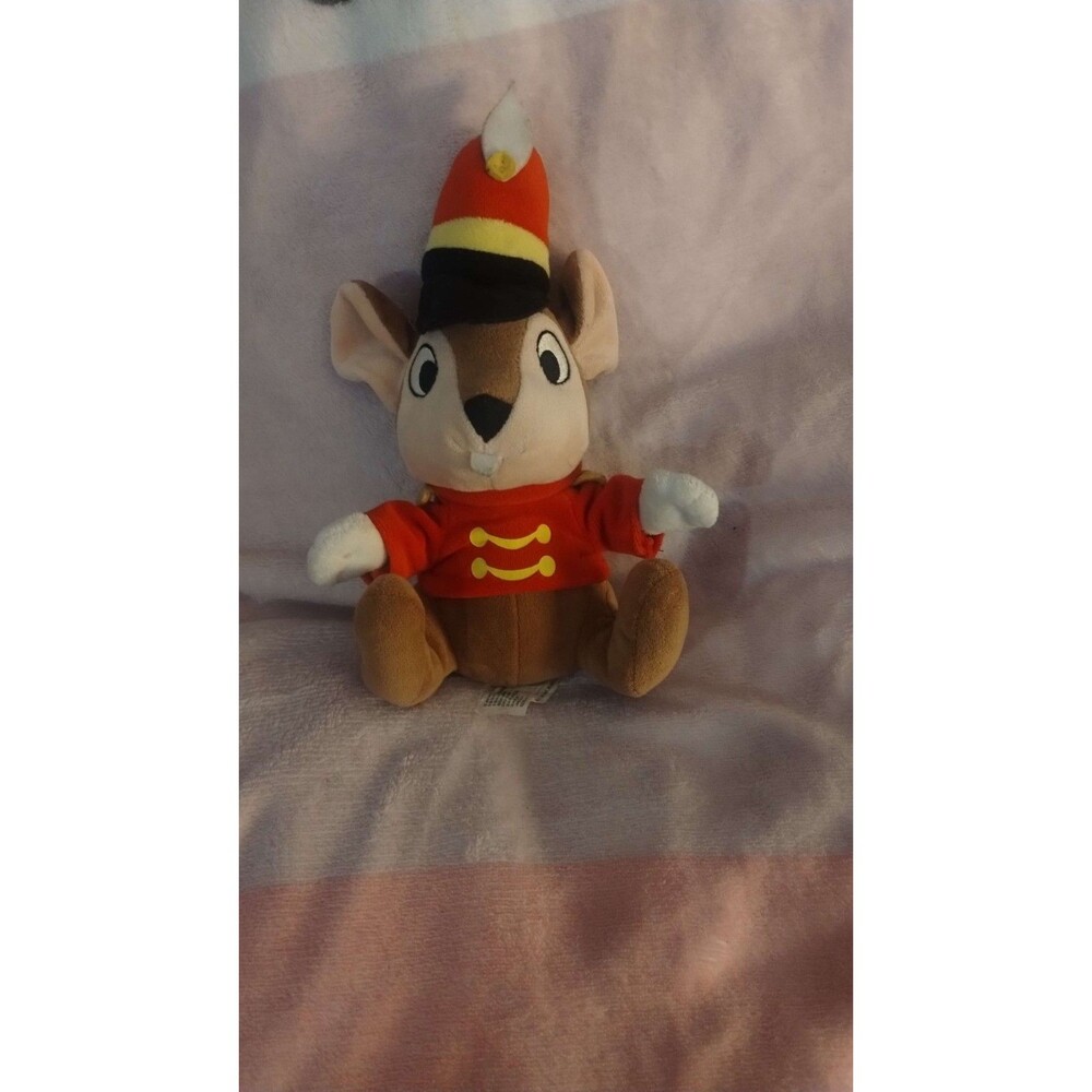 Disney Parks Dumbo Timothy Q Mouse 8" Plush Stuffed Animal